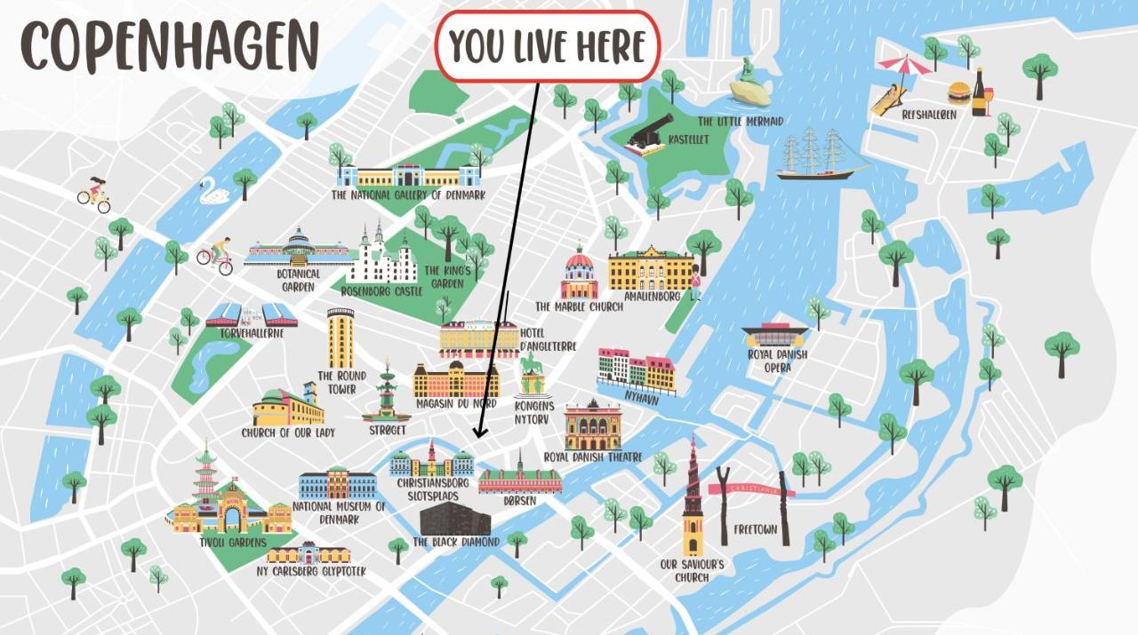 Lavish 4Br Apartment In The Heart Of Cph By The Canals Köpenhamn Exteriör bild